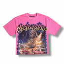 Rebel Minds 'Redemption' Cropped T-Shirt (Pink) 610-11191 - FRESH N FITTED