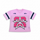Papecut '2 Star' Cropped Jersey T-Shirt (Pink) A417DM - FRESH N FITTED