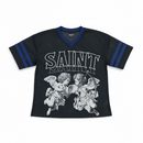 Papecut 'Saint' Cropped Jersey T-Shirt (Black) A418FM - FRESH N FITTED