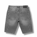 Kindred 'Firework' Rhinestone Denim Shorts (Grey) KD2250S - FRESH N FITTED