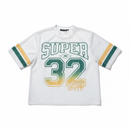 Rebel Minds 'Super 32' Mesh Cropped T-Shirt (Cream) 610-11154 - FRESH N FITTED