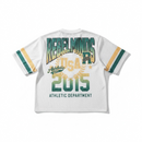 Rebel Minds 'Super 32' Mesh Cropped T-Shirt (Cream) 610-11154 - FRESH N FITTED