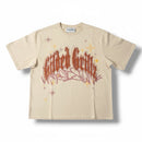 Smoke Rise 'Rhinestone Dystopia' Wide Crop Shirt (Clay) KT26S655 - FRESH N FITTED