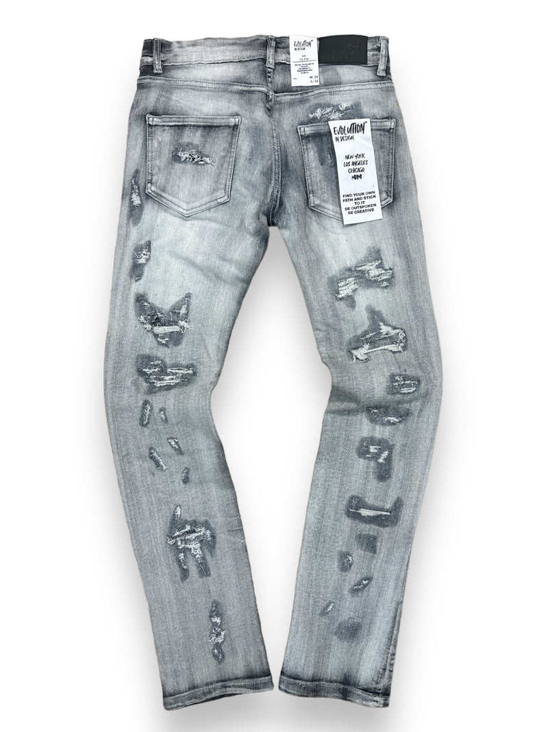 Evolution 'Rock The Bells' Denim (Grey) EV-330141 - FRESH N FITTED-2 INC