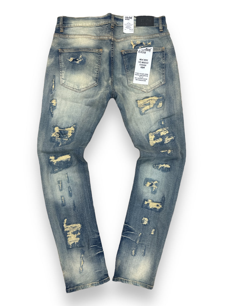 Evolution 'Rock The Bells' Denim (Lt.Tint) EV-330141 - FRESH N FITTED-2 INC