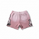 Rare Peace 'Mask' Rhinestone Shorts (Dust Pink) RS6004