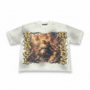 Rebel Minds 'Set You Free' Cropped T-Shirt (Cream) 610-11160 - FRESH N FITTED