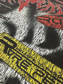 Rare Peace 'Statue Of Liberty' Oversized Rhinestone Cropped T-shirt (Black) RT6022 - FRESH N FITTED