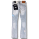 SYIP 'Leather Patches' Stacked Denim (Ice Blue) JTFP2344 - FRESH N FITTED