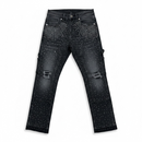 FWRD Kids 330387K/LK 'Karvin Crystal' Slim Straight Denim (Wash Blk) - FRESH N FITTED