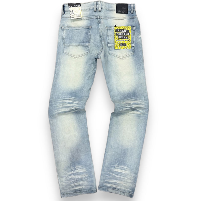 Spark Slim Straight Stretch Denim (Tint) S4404 - FRESH N FITTED-2 INC