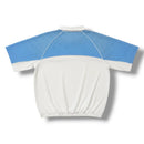 Kindred Rhinestone Nylon Zip Up Shirt (White/Blue) KD267T