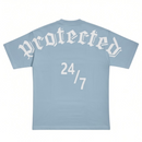 Protector and Maintainer 'Protected 24/7' T-Shirt (Powder Blue Chalk) - FRESH N FITTED