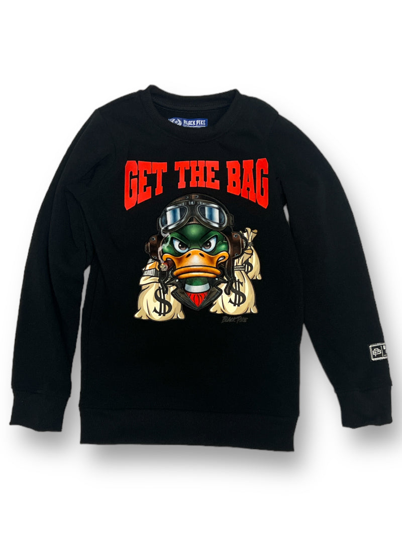 Black Pike Kids 'Get The Bag' Crewneck - Fresh N Fitted Inc