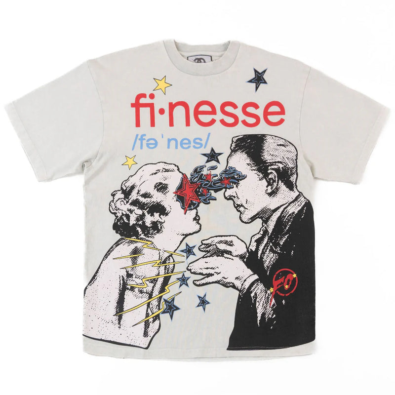 Frost Originals 'Finesse' Acid Wash Box T-Shirt (White) F199 - FRESH N FITTED-2 INC