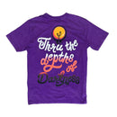 Rebel Minds 'Darkness' Acid Washed T-Shirt (Purple) 141-169 - FRESH N FITTED-2 INC