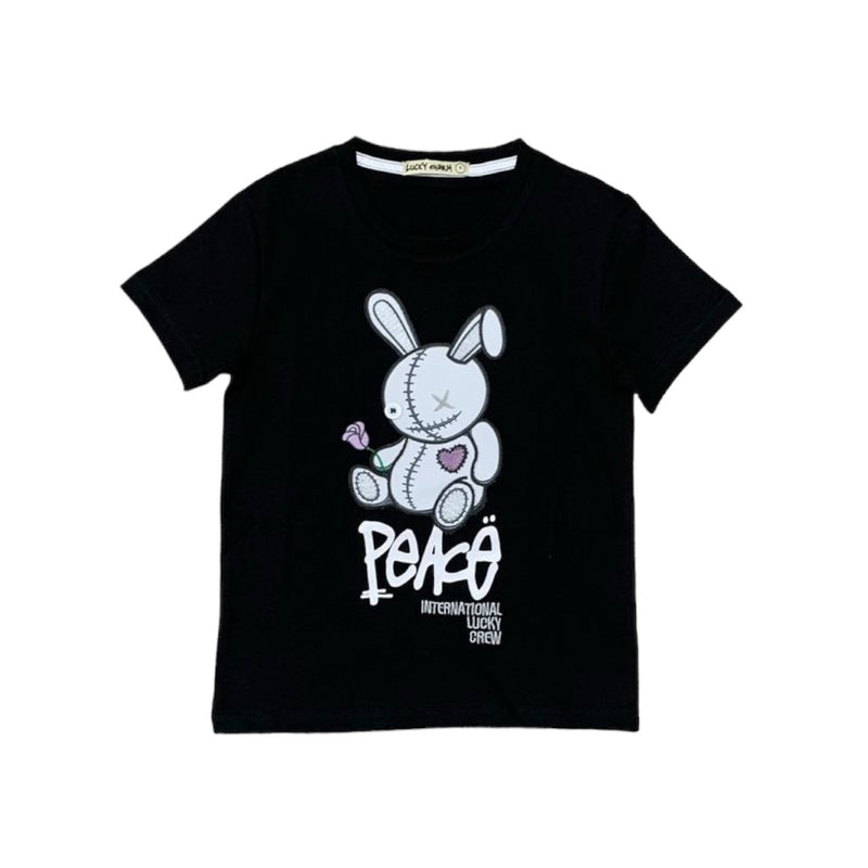 BKYS Kids 'LC Peace' T-Shirt (Black) T1063 - FRESH N FITTED-2 INC