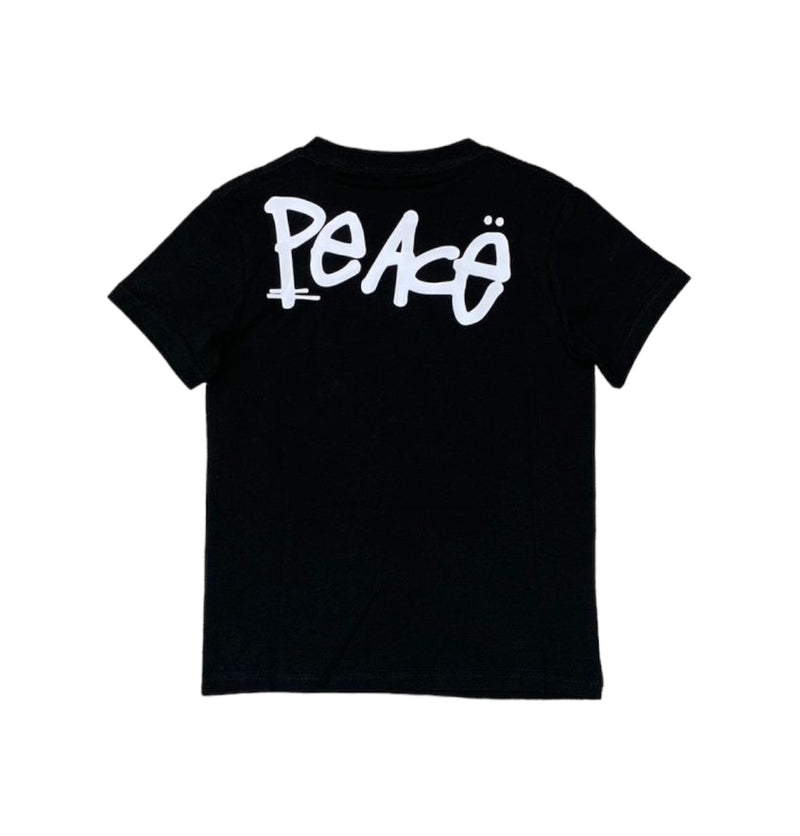 BKYS Kids 'LC Peace' T-Shirt (Black) T1063 - FRESH N FITTED-2 INC