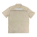BKYS Nylon Short Sleeve Shirt (Khaki) WS107 - FRESH N FITTED-2 INC