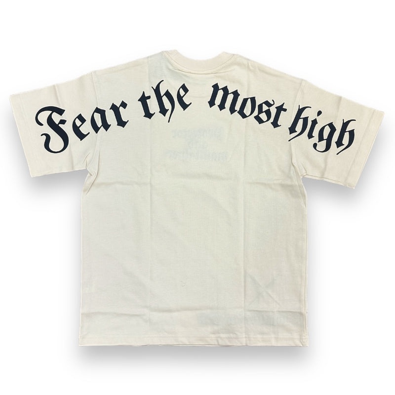 Protector and Maintainer 'Fear The Most High' T-Shirt (Cream/Black)