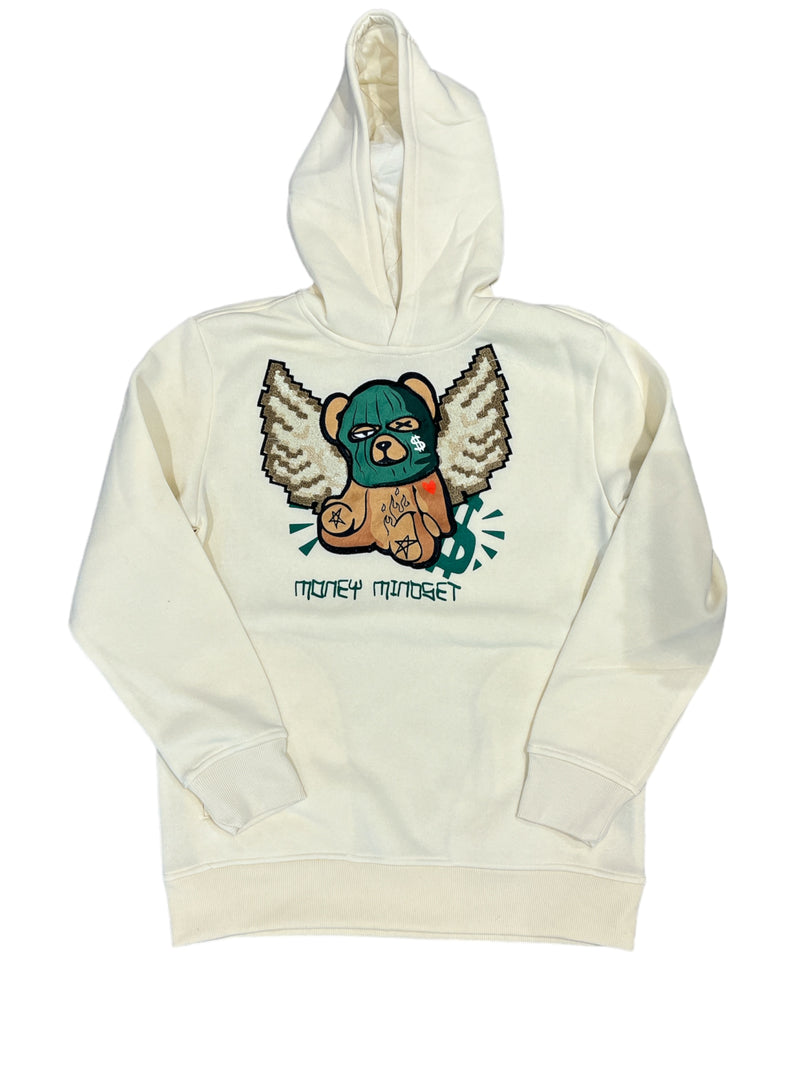 Rebel Minds Kids 'Money Mindset' Hoodie (Cream) 832-B373 - Fresh N Fitted Inc