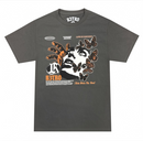 R3TRO WORLD 'Life Is Sacred' T-Shirt In Charcoal
