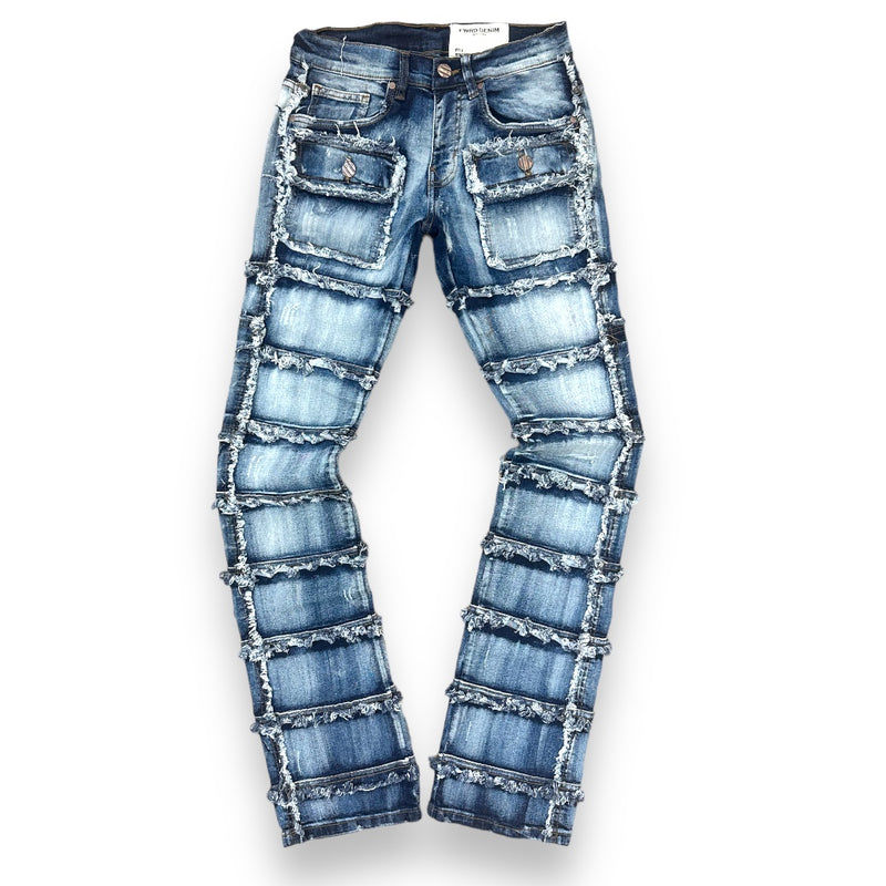 FWRD 'Patchwork True Stacked Denim' FW-33958A (S.Blue)