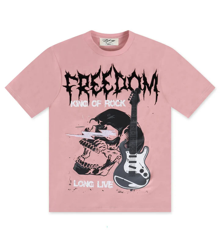 BKYS 'Freedom' Over Sized T-Shirt (Pink Sand) T1012