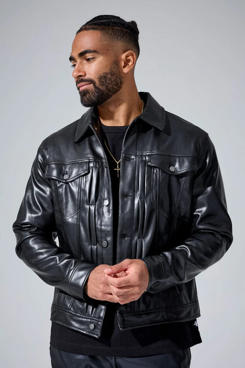 Jordan Craig 'Thriller' Jacket (Black) JJ1218 - FRESH N FITTED