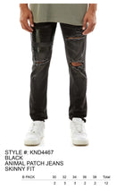 KDNK Animal Patch Jeans Black KND4467 - FRESH N FITTED