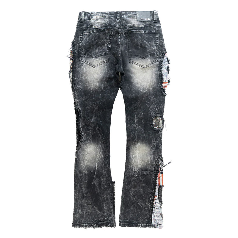 Makobi 'Mohadi' Stacked Denim (Black Wash) M1914 - FRESH N FITTED