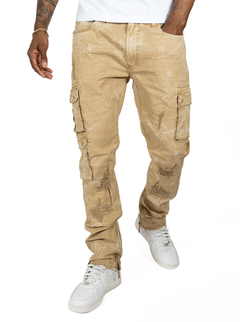 Makobi 'Berteli' Cargo Pants (Mocha) M1737