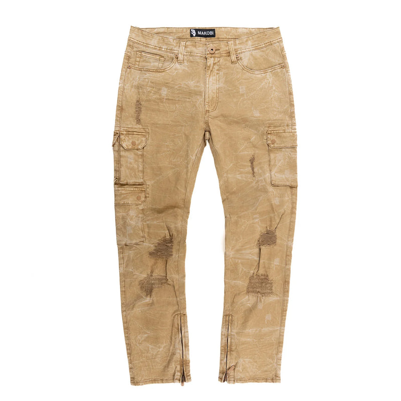 Makobi 'Berteli' Cargo Pants (Mocha) M1737