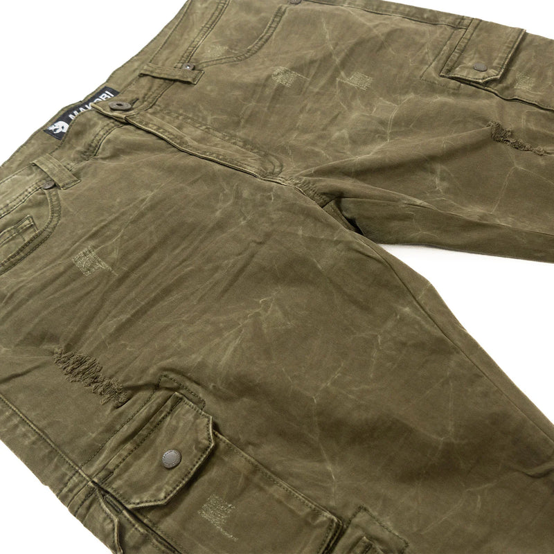 Makobi 'Berteli' Cargo Pants (Olive) M1737