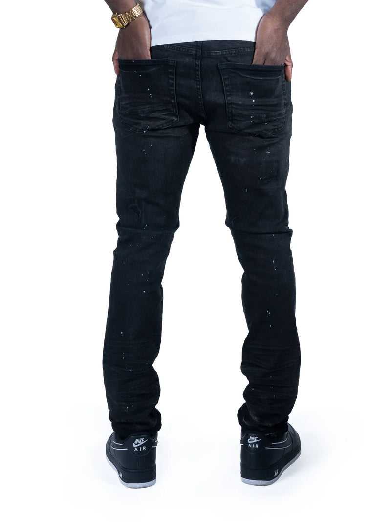 Makobi 'Avenida Grease' Jeans (Jet Black) M1991