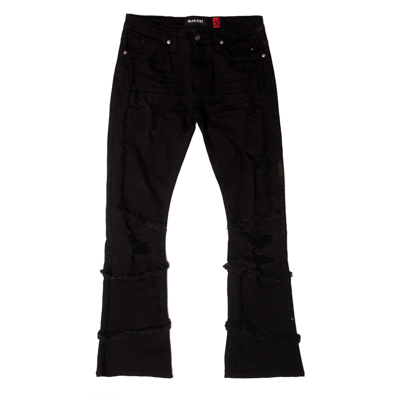 Makobi 'Gianos' Denim (Black) M1997 - Fresh N Fitted Inc