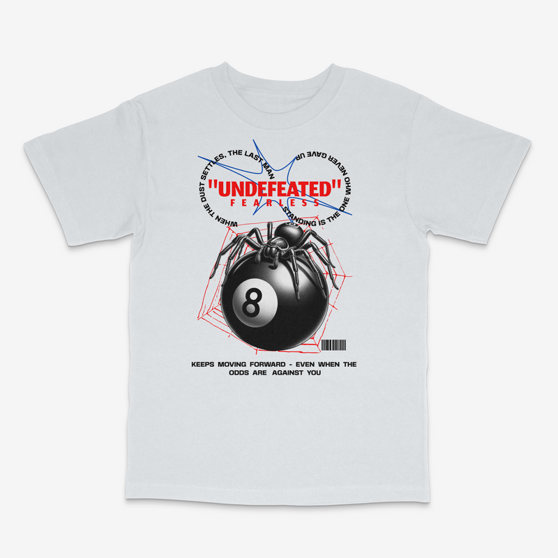 R3TRO WORLD 'Undefeated' Tee (Silver) - FRESH N FITTED