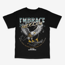 R3TRO WORLD 'Embrace Freedom' Tee (Black) - FRESH N FITTED