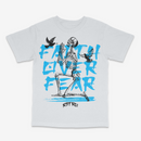 R3TRO WORLD 'Faith Over Fear' Tee (Silver/Blue) - FRESH N FITTED