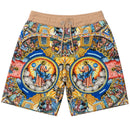 George V Men's Renaissance Premium All Over Print With Rhinestones Tee - FRESH N FITTED