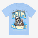R3TRO WORLD 'Infinite Paradise' T-Shirt In Lt.Blue