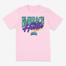 R3TRO WORLD 'Embrace the Hustle' T-Shirt In Pink