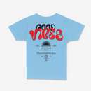 R3TRO WORLD Kids 'Good Vides' Tee (Aqua) - FRESH N FITTED