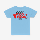 R3TRO WORLD Kids 'Good Vides' Tee (Aqua) - FRESH N FITTED