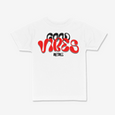 R3TRO WORLD Kids 'Good Vides' Tee (White) - FRESH N FITTED