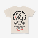 R3TRO WORLD Kids 'Spread Peace' Tee (Natural) - FRESH N FITTED