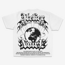 Atelier Noire 'World Peace' Premium Washed Heavyweight Cropped Shirt (White) - FRESH N FITTED