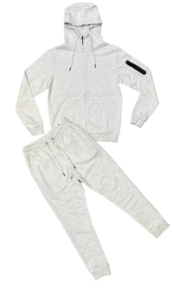 Civilized 'Basics' Tech Hoodie Set (Heather Grey) CV100 - Fresh N Fitted Inc