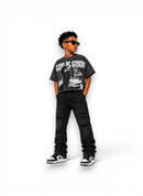 Papercut Kid's Kid's God Is Good Corpped T-Shirt In Gray