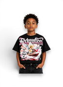 Papercut Kid's Redemption Cropped T-Shirt In Black